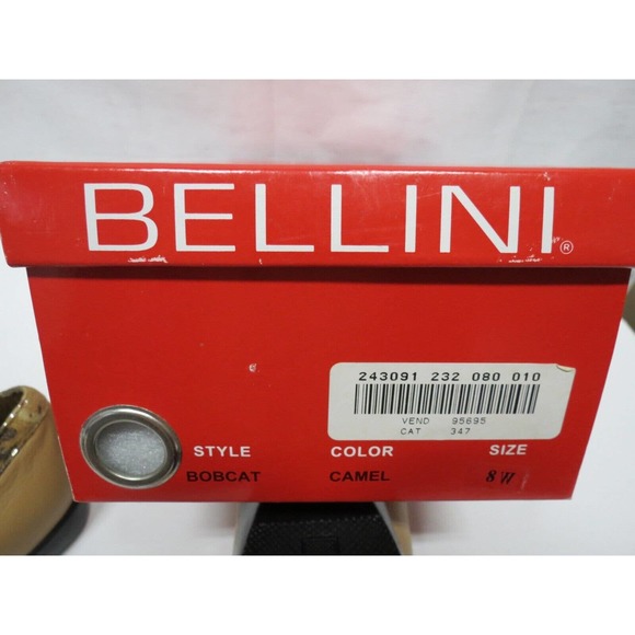 NIB Bellini "Bobcat" Tan Animal Print Slip On Shoes Loafer Size 8 Wide Leather - Picture 9 of 9